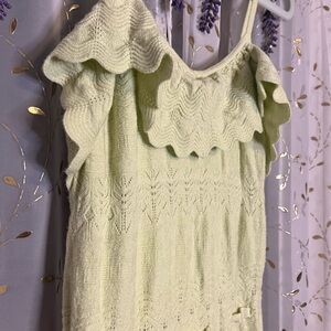 Chic Ruffled Knit SunDress